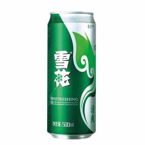 雪花啤酒8度清爽500ml12听 畅享夏日清凉的经典之选